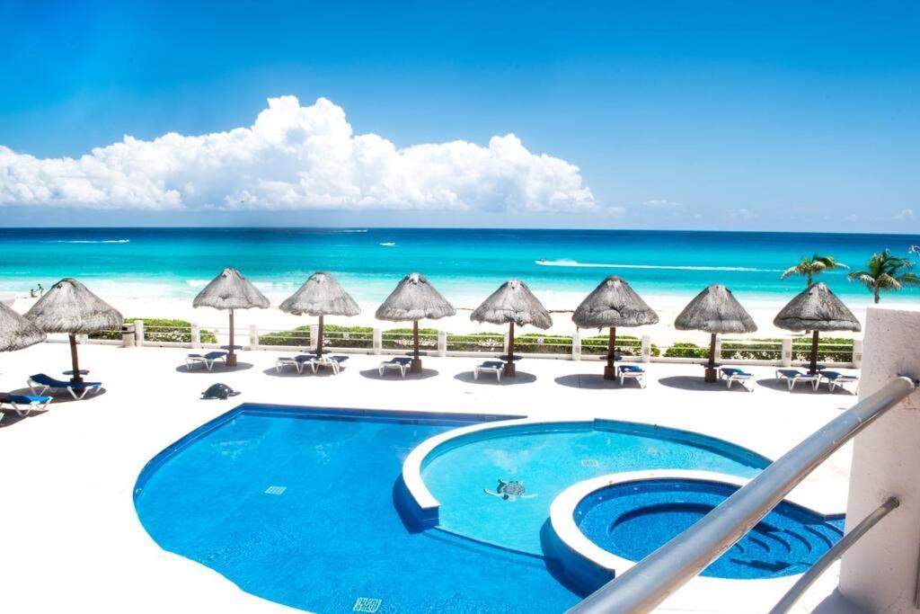 קנקון Ocean View Apartment, Best Beach Area, 3 Bedrooms מראה חיצוני תמונה