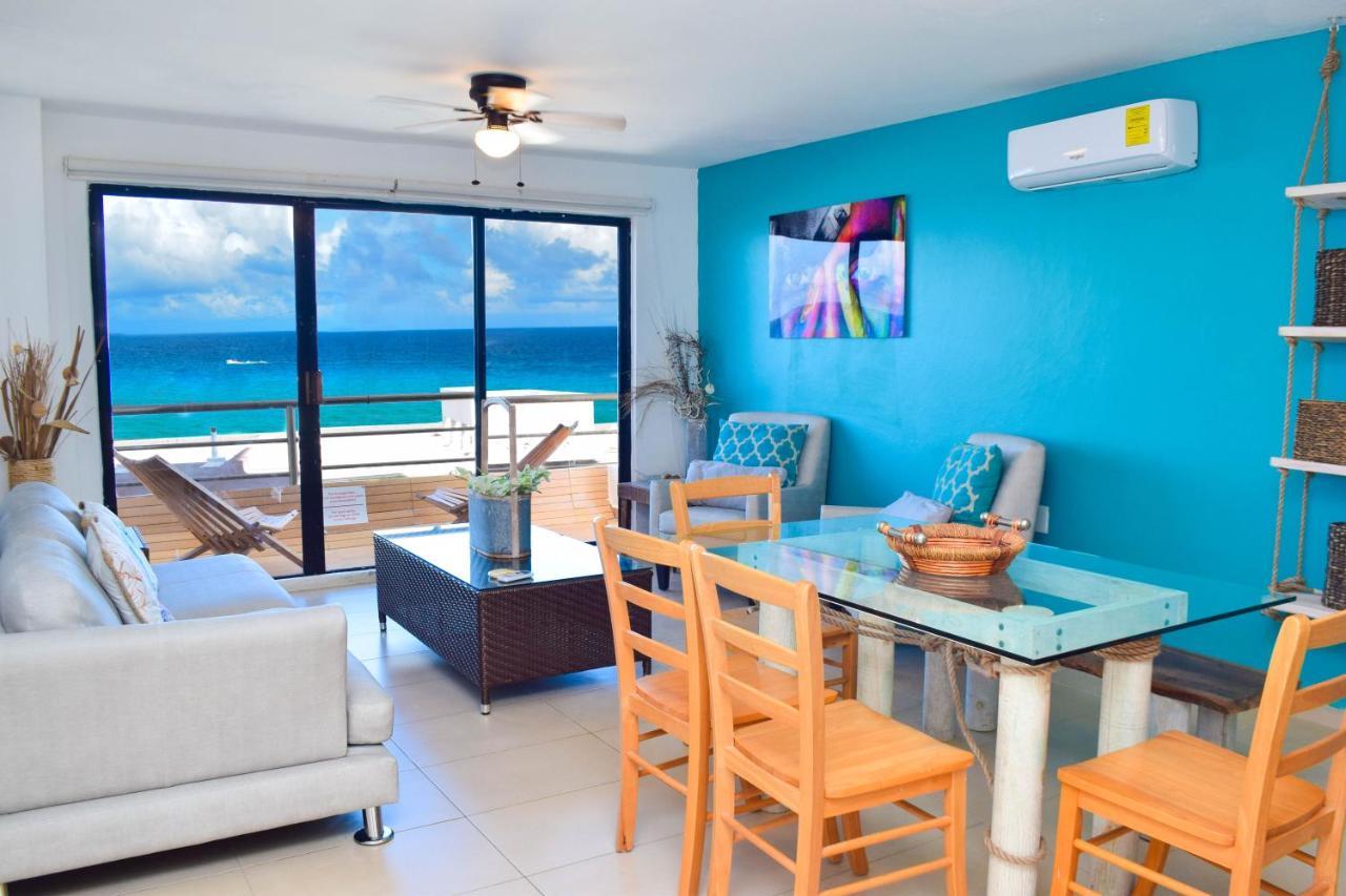 קנקון Ocean View Apartment, Best Beach Area, 3 Bedrooms מראה חיצוני תמונה